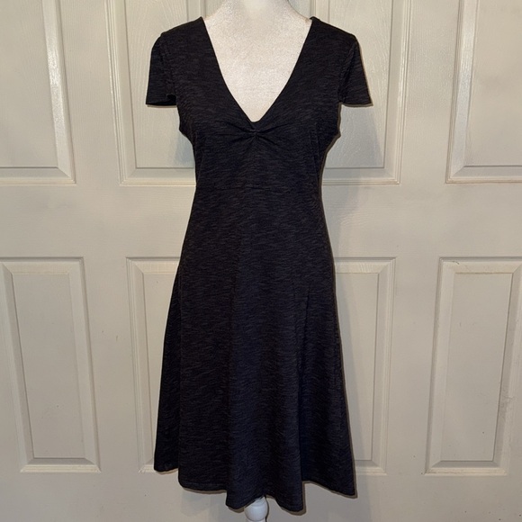 Horny Toad Charcoal Gray Rosemarie Cap Sleeve Dress - Picture 2 of 5
